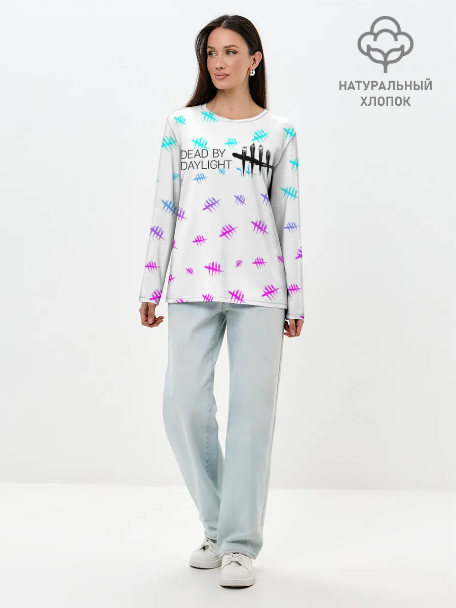 Лонгслив женский. Хлопок / DEAD BY DAYLIGHT