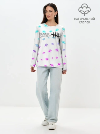 Лонгслив женский. Хлопок / DEAD BY DAYLIGHT