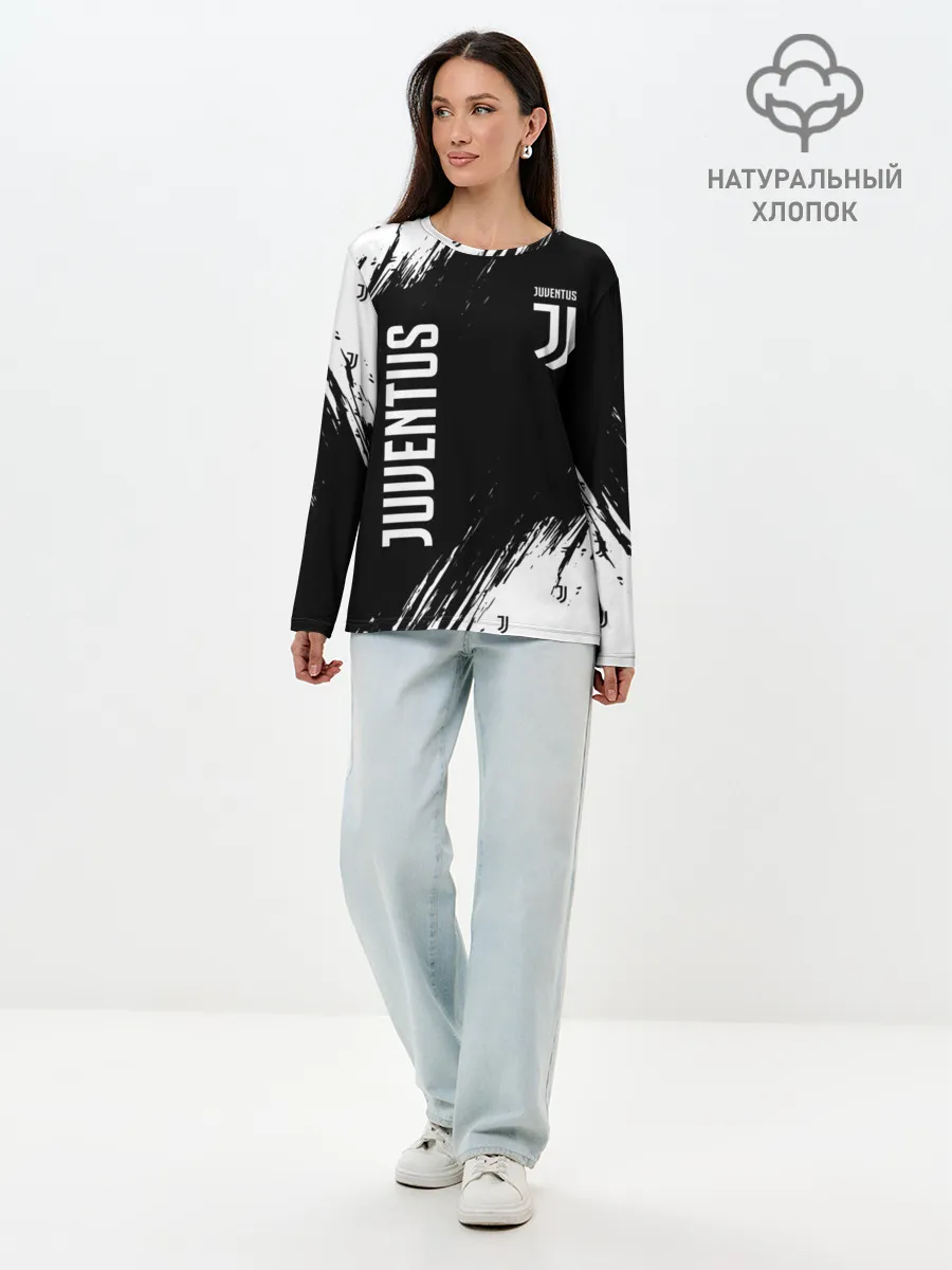 Лонгслив женский. Хлопок / JUVENTUS / ЮВЕНТУС