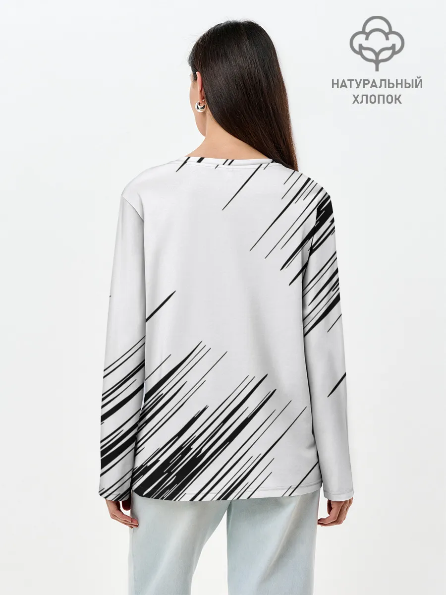 Лонгслив женский. Хлопок / Символика Скандинавов