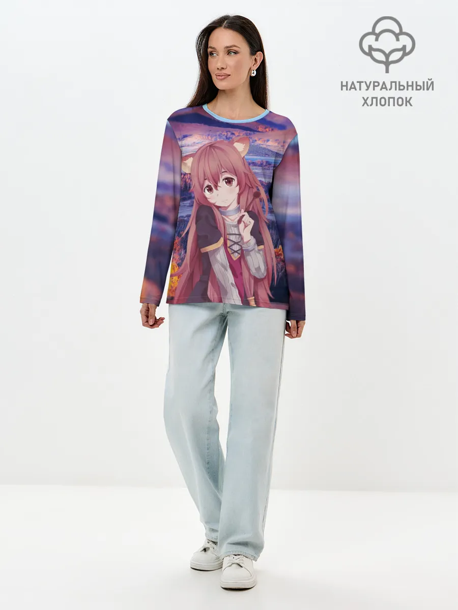 Лонгслив женский. Хлопок / Рафталия