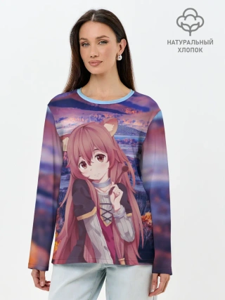 Лонгслив женский. Хлопок / Рафталия