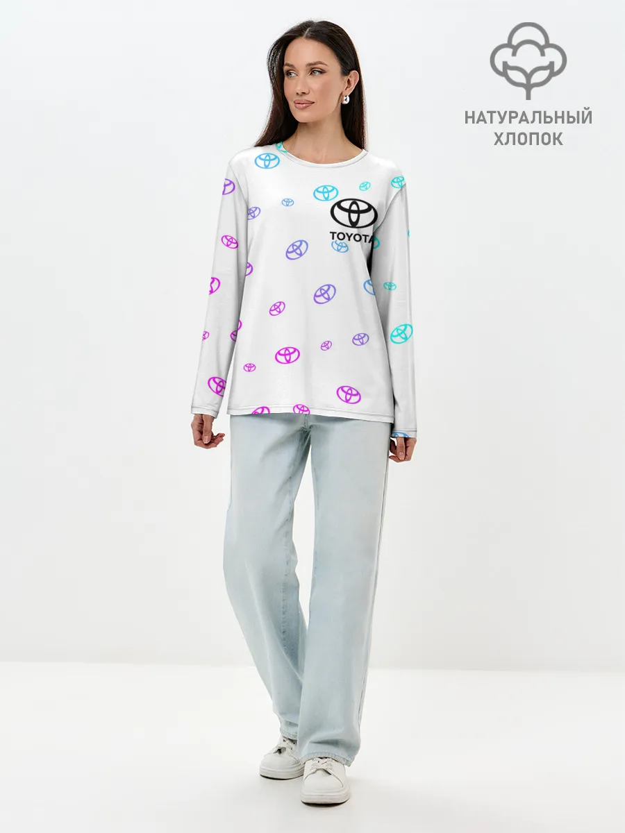 Лонгслив женский. Хлопок / TOYOTA / ТОЙОТА