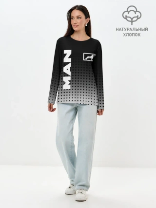 Лонгслив женский. Хлопок / MAN