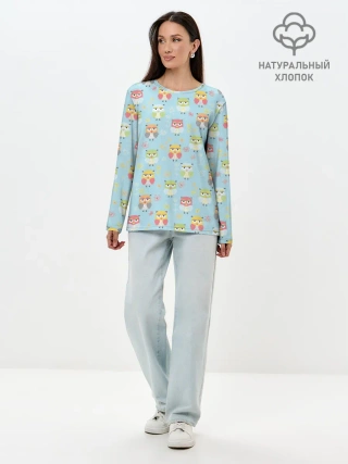 Лонгслив женский. Хлопок / Совята