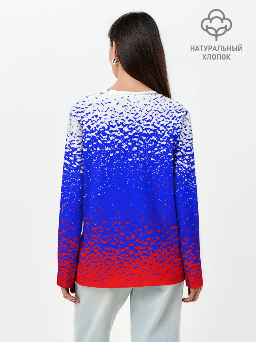 Лонгслив женский. Хлопок / Текстура.