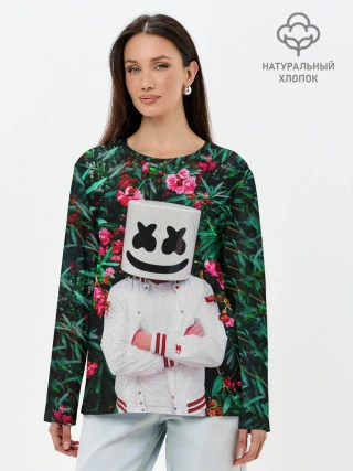 Лонгслив женский. Хлопок / MARSHMELLO ROSES