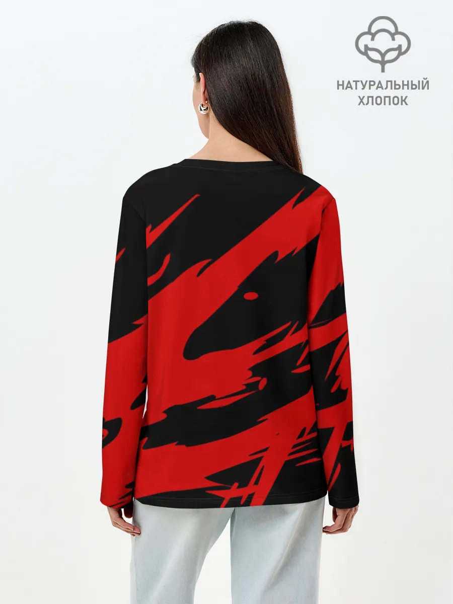 Лонгслив женский. Хлопок / Канеки Кен