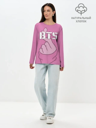 Лонгслив женский. Хлопок / BTS