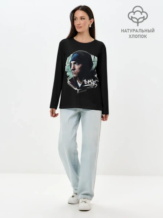 Лонгслив женский. Хлопок / EMINEM 8 MILE