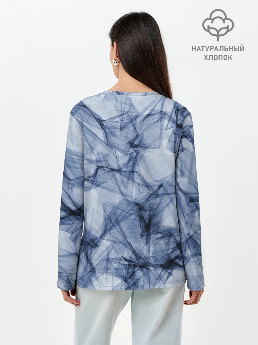 Лонгслив женский. Хлопок / Текстура.