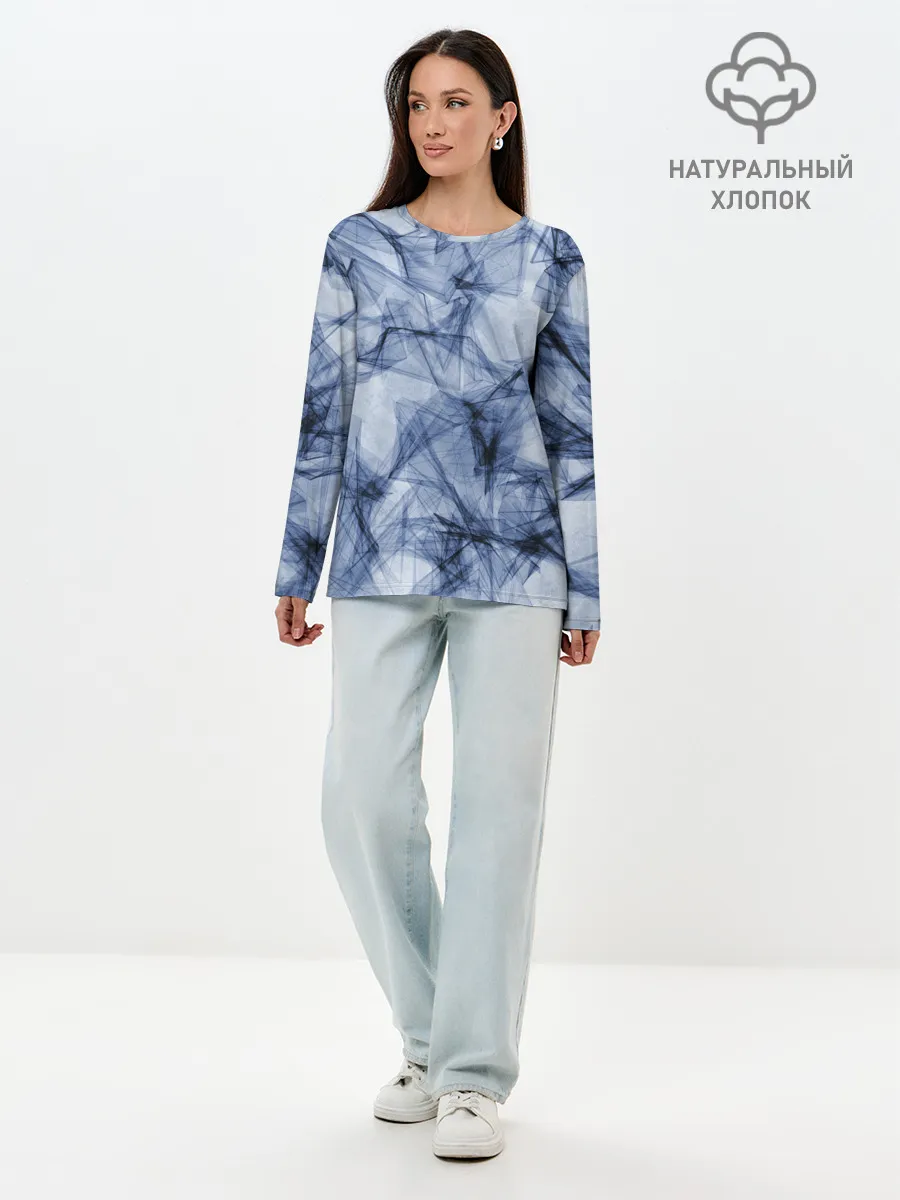 Лонгслив женский. Хлопок / Текстура.