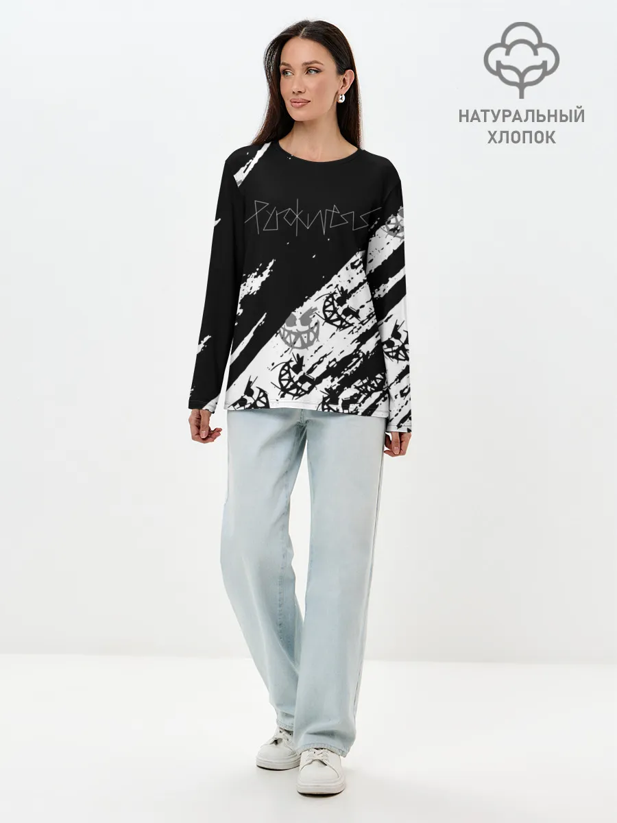 Лонгслив женский. Хлопок / PYROKINESIS.