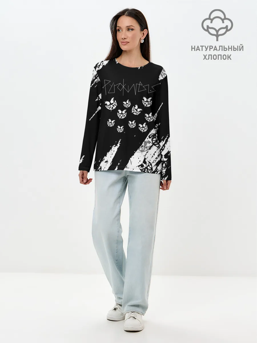 Лонгслив женский. Хлопок / PYROKINESIS.