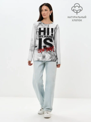 Лонгслив женский. Хлопок / EMINEM