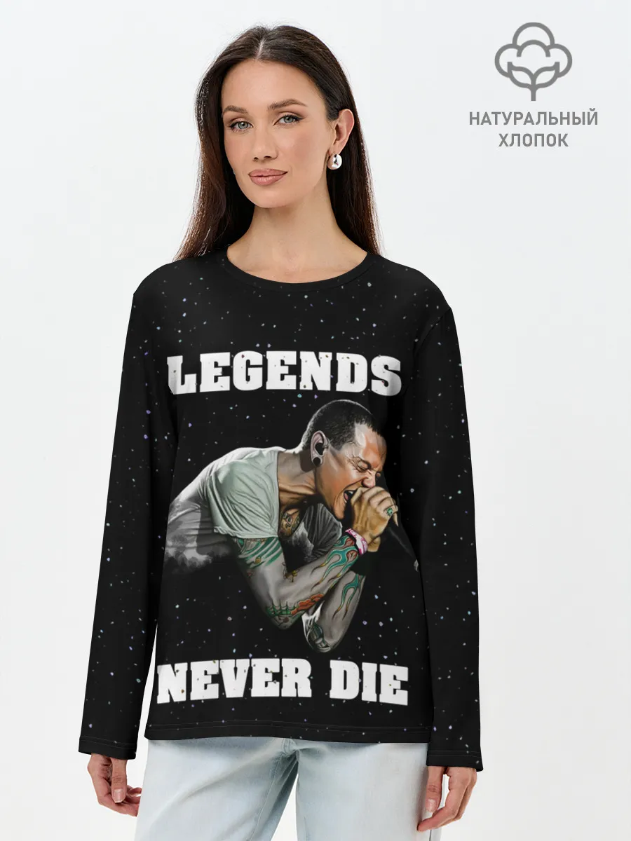 Лонгслив женский. Хлопок / CHESTER BENNINGTON