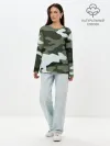 Лонгслив женский. Хлопок / camouflage 2