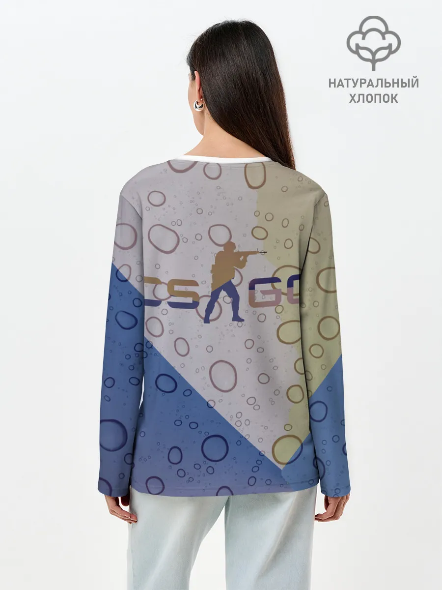 Лонгслив женский. Хлопок / CS GO