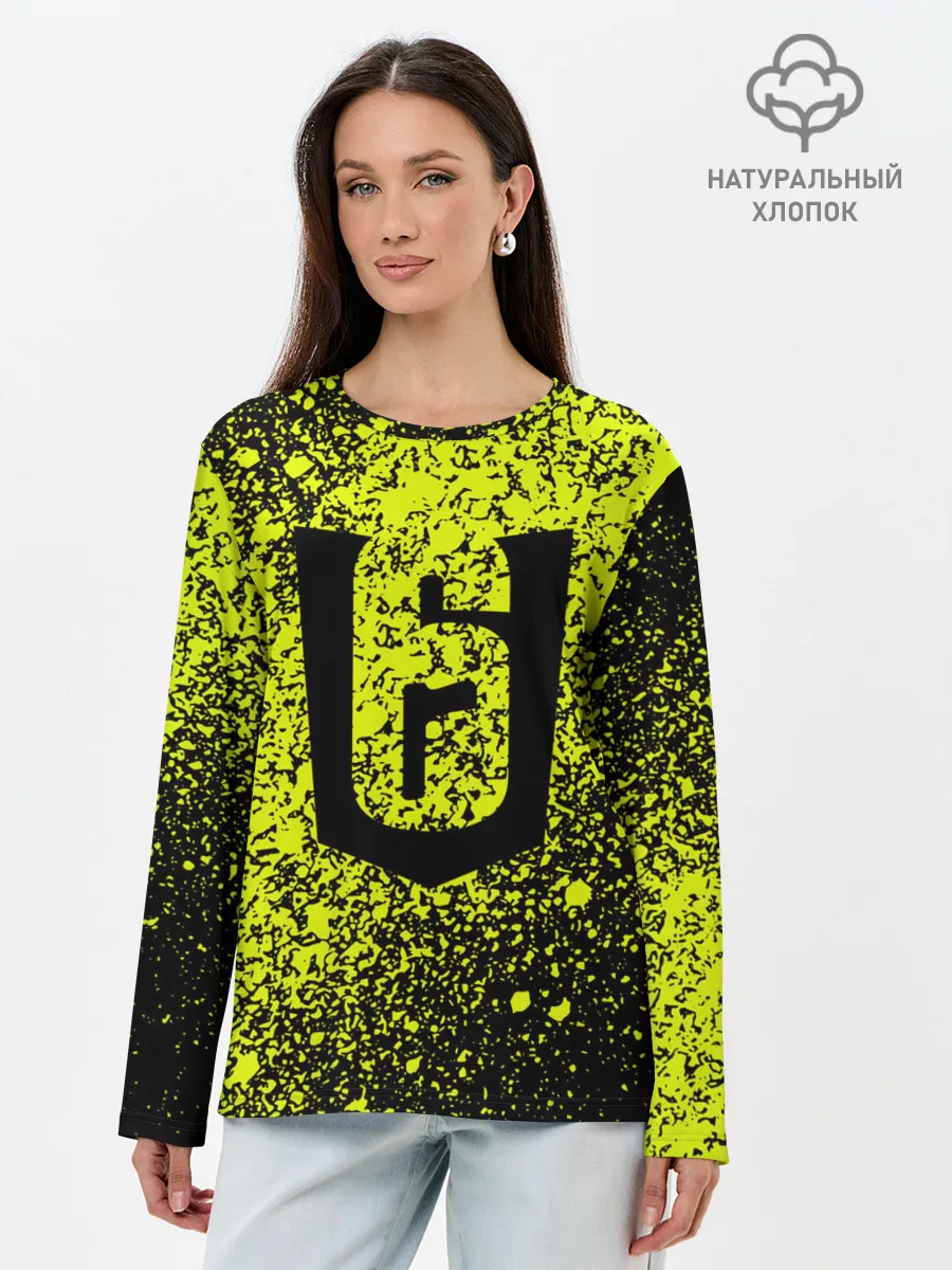 Лонгслив женский. Хлопок / RAINBOW SIX SIEGE.