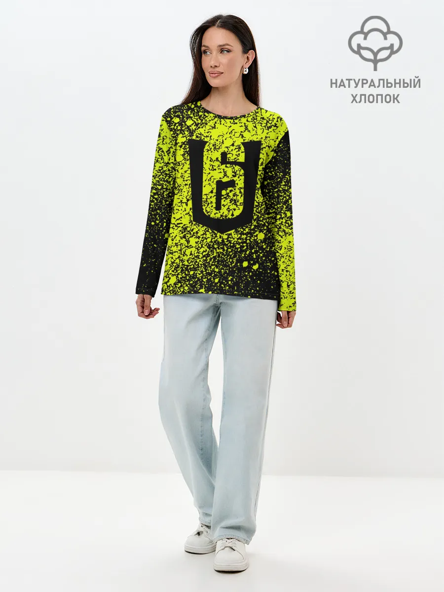 Лонгслив женский. Хлопок / RAINBOW SIX SIEGE.