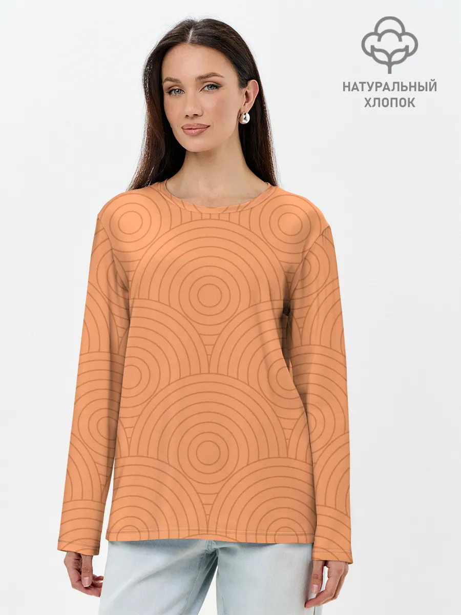 Лонгслив женский. Хлопок / Pattern