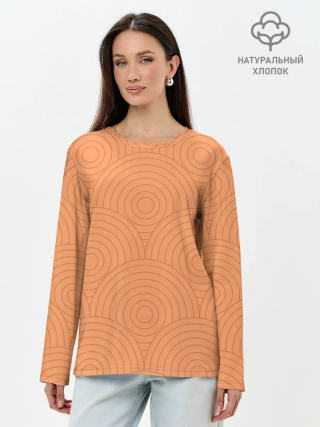 Лонгслив женский. Хлопок / Pattern