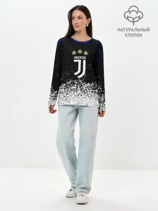 Лонгслив женский. Хлопок / JUVENTUS.