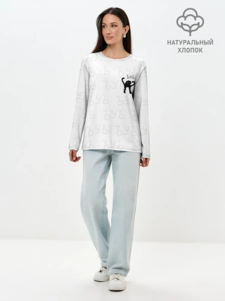 Лонгслив женский. Хлопок / ЪУЪ СЪУКА