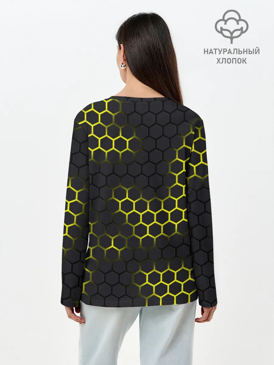 Лонгслив женский. Хлопок / Pikachu Pika Pika