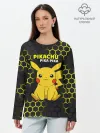 Лонгслив женский. Хлопок / Pikachu Pika Pika