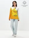 Лонгслив женский. Хлопок / Pikachu Pika Pika