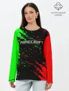 Лонгслив женский. Хлопок / MINECRAFT