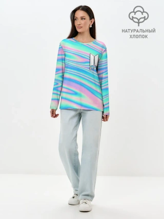 Лонгслив женский. Хлопок / BTS