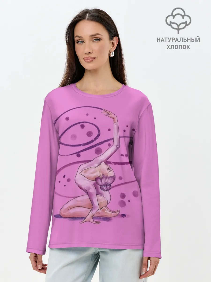 Лонгслив женский. Хлопок / Rhythmic Gymnastics
