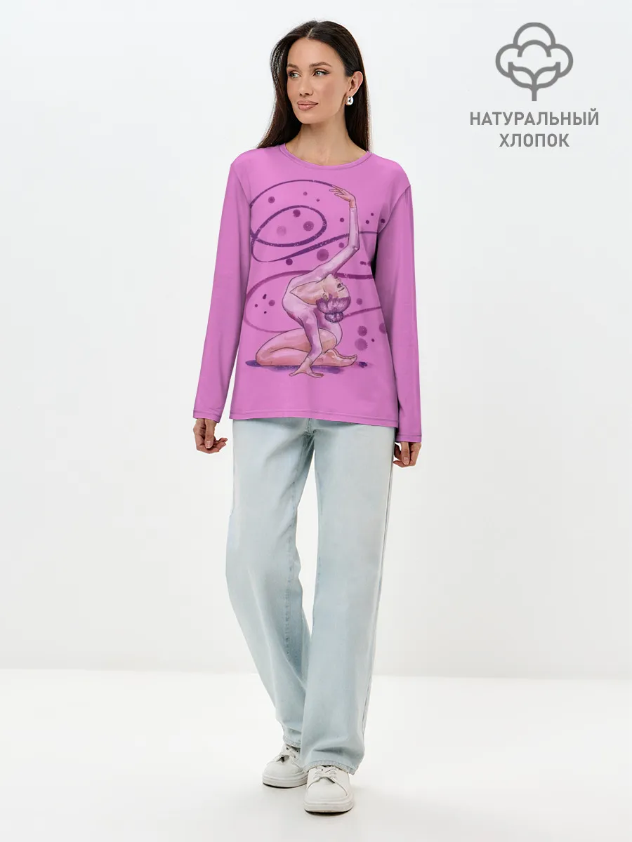 Лонгслив женский. Хлопок / Rhythmic Gymnastics