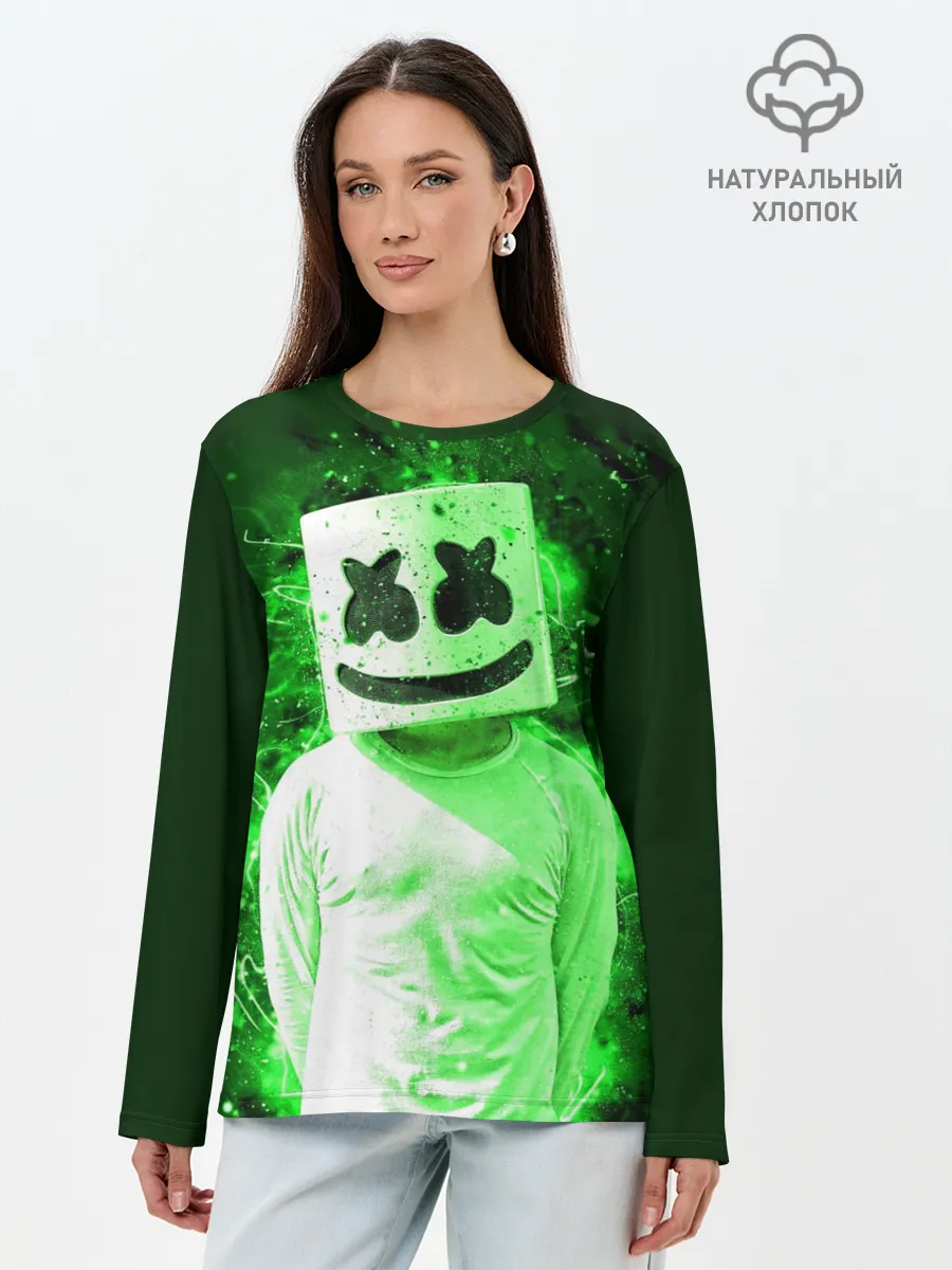 Лонгслив женский. Хлопок / MARSHMELLO