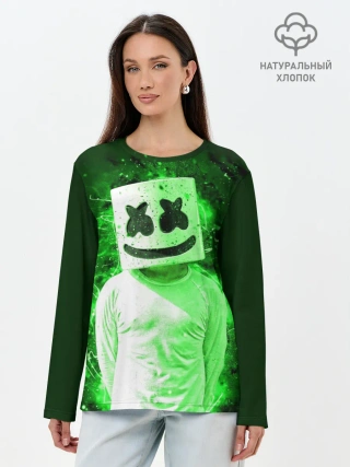 Лонгслив женский. Хлопок / MARSHMELLO