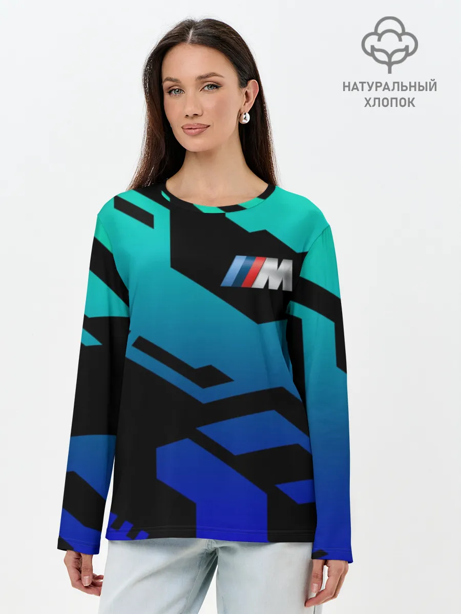 Лонгслив женский. Хлопок / Бэха | BMW