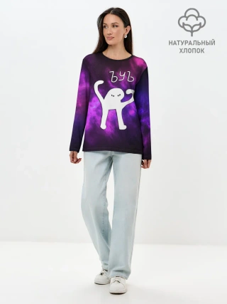 Лонгслив женский. Хлопок / ЪУЪ СЪУКА