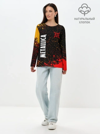 Лонгслив женский. Хлопок / METALLICA / МЕТАЛЛИКА