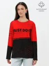 Лонгслив женский. Хлопок / JUST DO IT