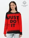 Лонгслив женский. Хлопок / JUST DO IT