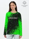 Лонгслив женский. Хлопок / MINECRAFT