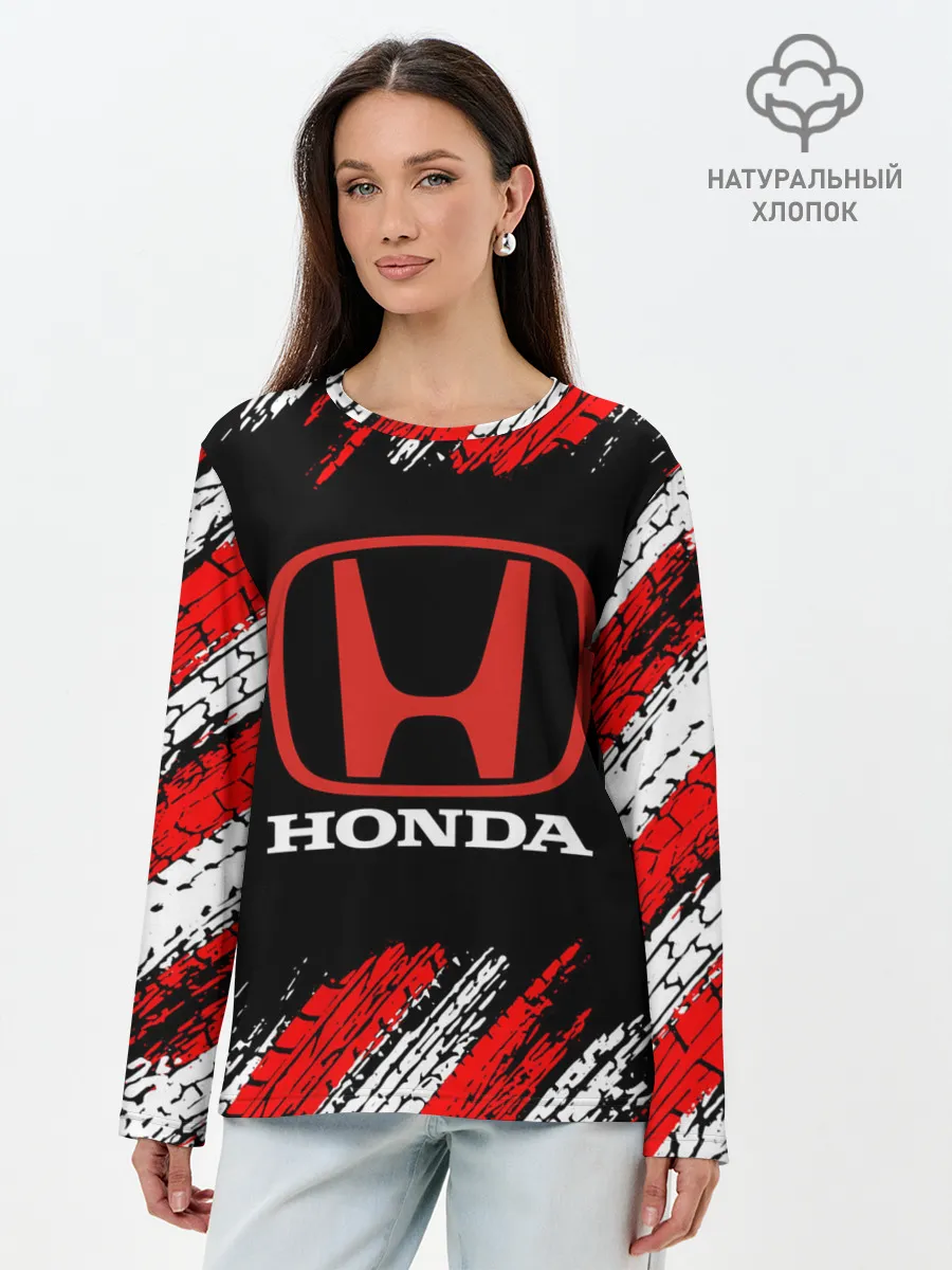 Лонгслив женский. Хлопок / HONDA.