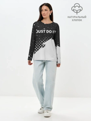 Лонгслив женский. Хлопок / JUST DO IT
