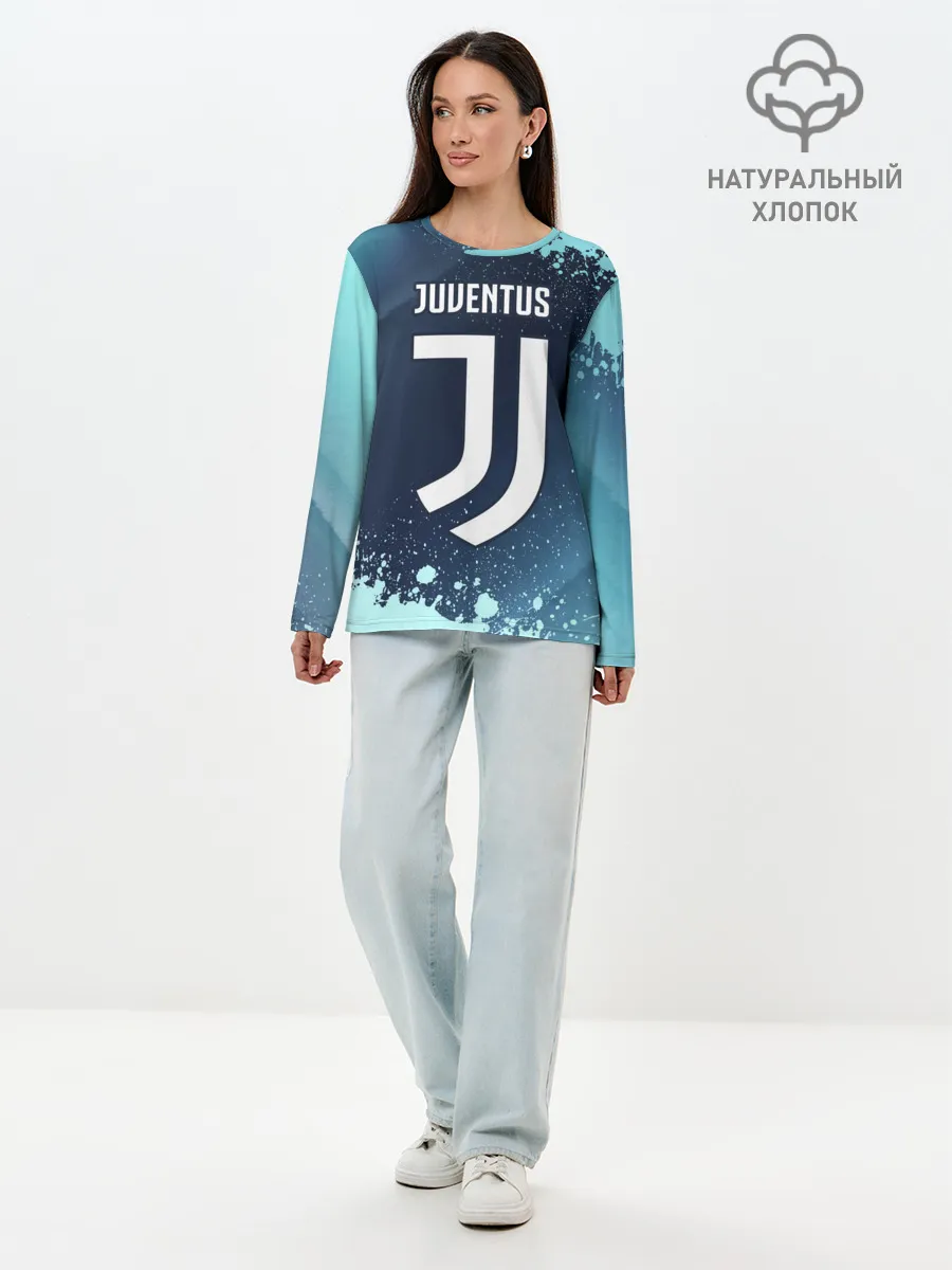 Лонгслив женский. Хлопок / JUVENTUS / ЮВЕНТУС
