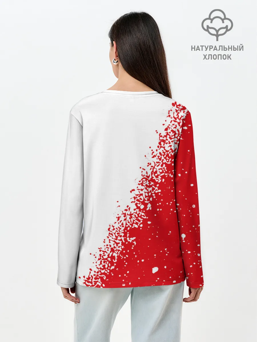 Лонгслив женский. Хлопок / MANCHESTER UNITED