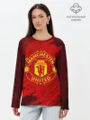 Лонгслив женский. Хлопок / MANCHESTER UNITED