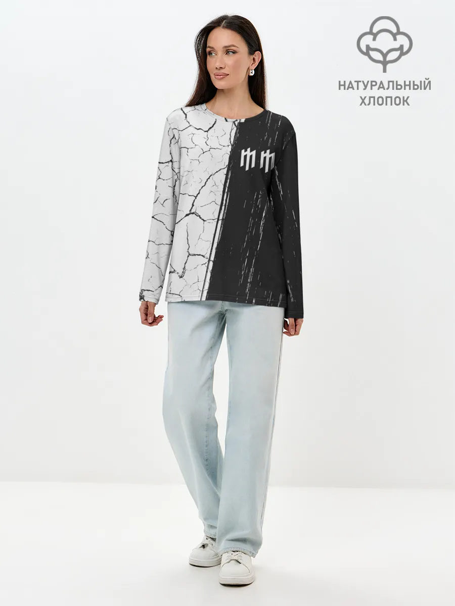 Лонгслив женский. Хлопок / MARILYN MANSON / М. МЭНСОН