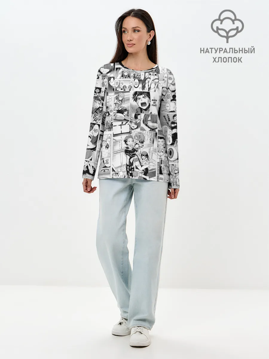 Лонгслив женский. Хлопок / Re:Zero